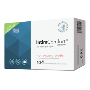 IntimComfort Vlhčené obrúsky s anti-intertrigo komplexom 10 ks