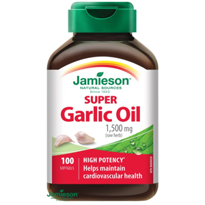 Jamieson Super cesnakový olej 1500 mg 100 kapsúl