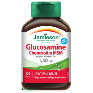 Jamieson Glukozamín Chondroitín MSM 1300 mg 120 tabliet