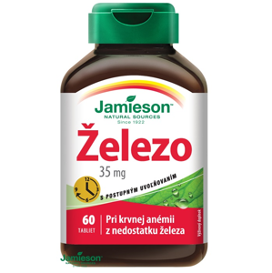 Jamieson Železo 35 mg s postupným uvoľňovaním 60 tabliet