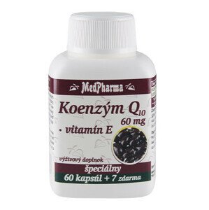 MedPharma Koenzým Q10 60 mg + Vitamín E 67 kapsúl