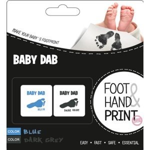 Baby Dab Farba na detské odtlačky modrá, šedá 2 ks