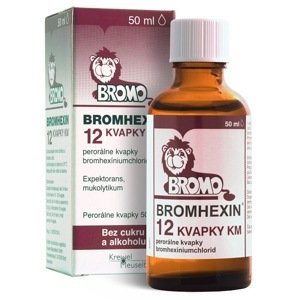 Bromhexin 12 kvapky 50 ml