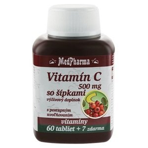 MedPharma Vitamín C 500 mg so šípkami 67 tabliet