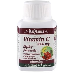 MedPharma Vitamín C 1000 mg so šípkami 37 tabliet