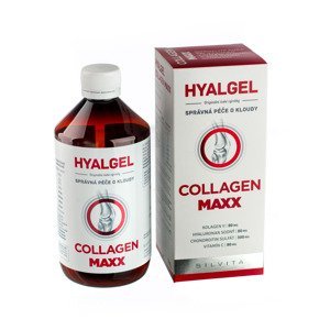 Silvita HYALGEL COLLAGEN MAXX tekutý prípravok s pomarančovou príchuťou 500 ml