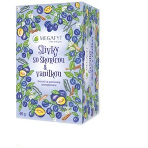 Megafyt Slivky so škoricou & vanilkou ovocný čaj 20 x 2 g