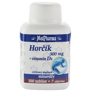 MedPharma Horčík 300 mg + Vitamín D 107 tabliet