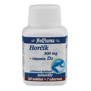 MedPharma Horčík 300 mg + Vitamín D 37 tabliet