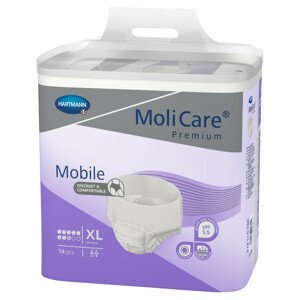 MoliCare Premium Mobile 8 kvapiek XL fialové, plienkové nohavičky naťahovacie 14 ks