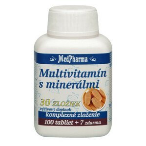 MedPharma Multivitamín s minerálmi 30 zložiek 107 tabliet