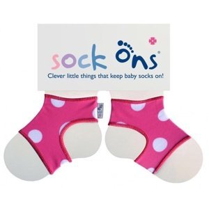 Sock Ons Pink Spots 6-12 m