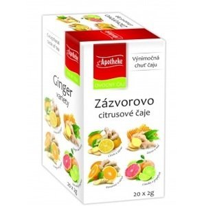Apotheke Premier Selection čaj zázvor-citrus zmes vrecúška 20 x 2 g