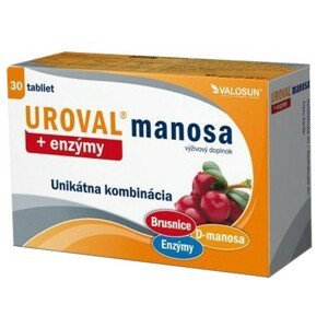 Walmark UROVAL manosa + Enzýmy 30 tabliet