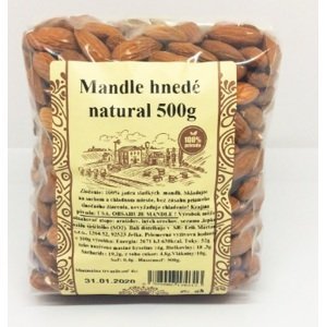 Najtelo Mandle natural hnedé 500 g