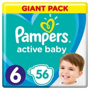 Pampers Active Baby S6, 13-18kg 56 ks