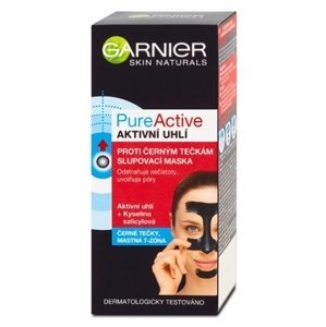 Garnier PureActive Charcoal Zlupovacia maska proti čiernym bodkám s aktívnym uhlím 50 ml
