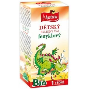 Apotheke Bio Detský bylinný čaj feniklový, 20 x 1.5 g