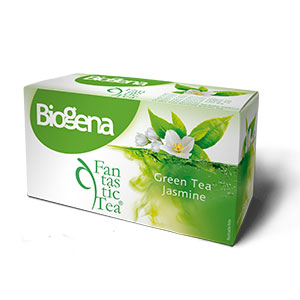 Biogena Fantastic Tea Green Tea Jasmine zelený čaj vrecúška 20 x 1.75 g