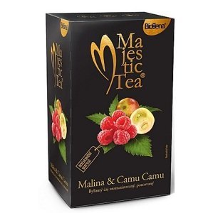 Biogena Majestic Tea Malina & Camu Camu bylinný čaj 20 x 2.5 g