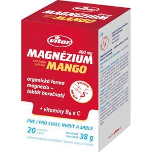 Vitar Magnézium 400 mg + vitamíny B6 a C 20 vrecúšok