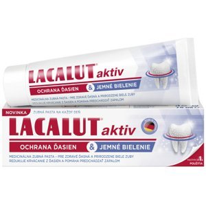 Lacalut aktiv Zubná pasta ochrana ďasien & jemné bielenie 75 ml