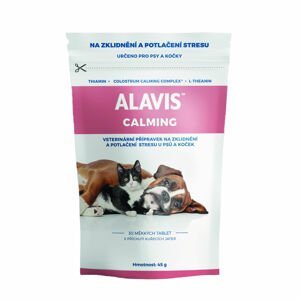 Alavis CALMING mäkké tablety pre psy a mačky 30 tabliet
