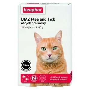 Beaphar DIAZ Antiparazitný obojok pre mačky 35 cm