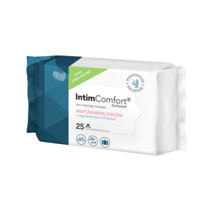 IntimComfort Vlhčené obrúsky multipack anti-intertrigo komplex 25 ks