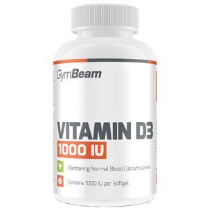 GymBeam Vitamín D3 1000 IU Fudge brownie 120 kapsúl