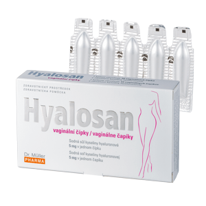 Dr.Muller HYALOSAN vaginálne čapíky s kyselinou hyalurónovou 10 ks