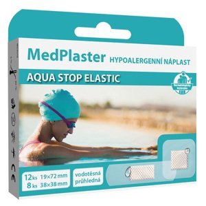 MedPlaster Náplasť Aqua stop elastic vodeodolná s vankúšikom 20ks 1 x 20 ks