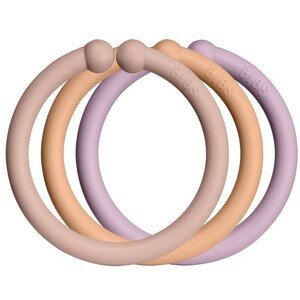 BIBS Loops krúžky, Blush/ Peach/ Dusky Lilac 12 ks