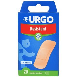 Urgo Resistant Náplasť antiseptická, odolná, 3 veľkosti, 20 ks