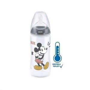Nuk Dojčenská fľaša na učenie Disney Mickey s kontrolou teploty 300 ml