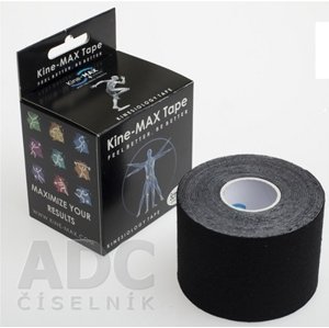 Kine-Max Classic Kinesiology Tape Tejpovacia páska čierna 5 m