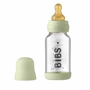 BIBS Baby Bottle sklenená fľaša Sage 110 ml