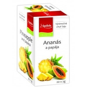 Apotheke Premier Selection čaj ananás a papája 20 x 2 g