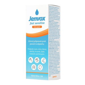 Jenvox proti poteniu a zapachu roll-on fast sensitive 50 ml