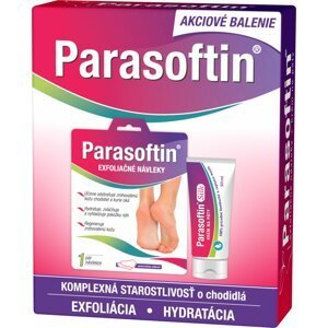 Zdrovit Akciové balenie Parasoftin exfoliačné návleky, 1 pár ponožiek + krém 50 ml