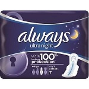 Always ULTRA NIGHT 7 hygienické vložky 7 ks