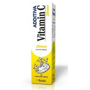 Additiva VITAMÍN C 1000 mg Zitrone 20 šumivých tabliet