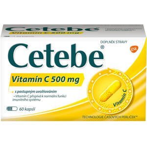 Cetebe Vitamín C 500 mg 60 kapsúl