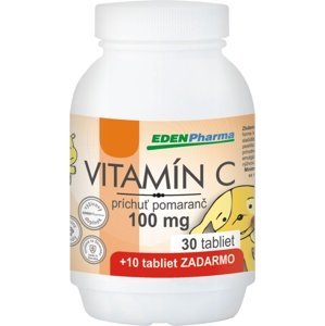EdenPharma VITAMÍN C 100 mg príchuť pomaranč 40 tabliet