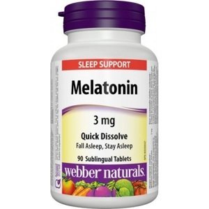 Webber Naturals Melatonin 3 mg tbl 1x 90 ks