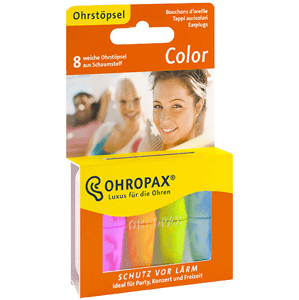 Ohropax Color Ušné vložky v plastovom obale 8 ks