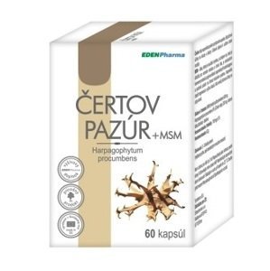 EdenPharma ČERTOV PAZÚR + MSM 60 kapsúl