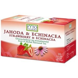 Fyto Pharma Jahoda echinacea ovocno-bylinný čaj v nálevových vrecúškach 20 x 2 g