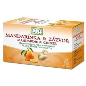 Fyto Pharma Mandarínka & zázvor ovocno-bylinný čaj v nálevových vrecúškach 20 x 2 g