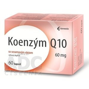 Noventis Koenzým Q 10 60 mg so sezamovým olejom 60 kapsúl